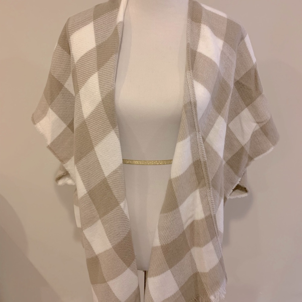 NWT Loft Buffalo check wrap